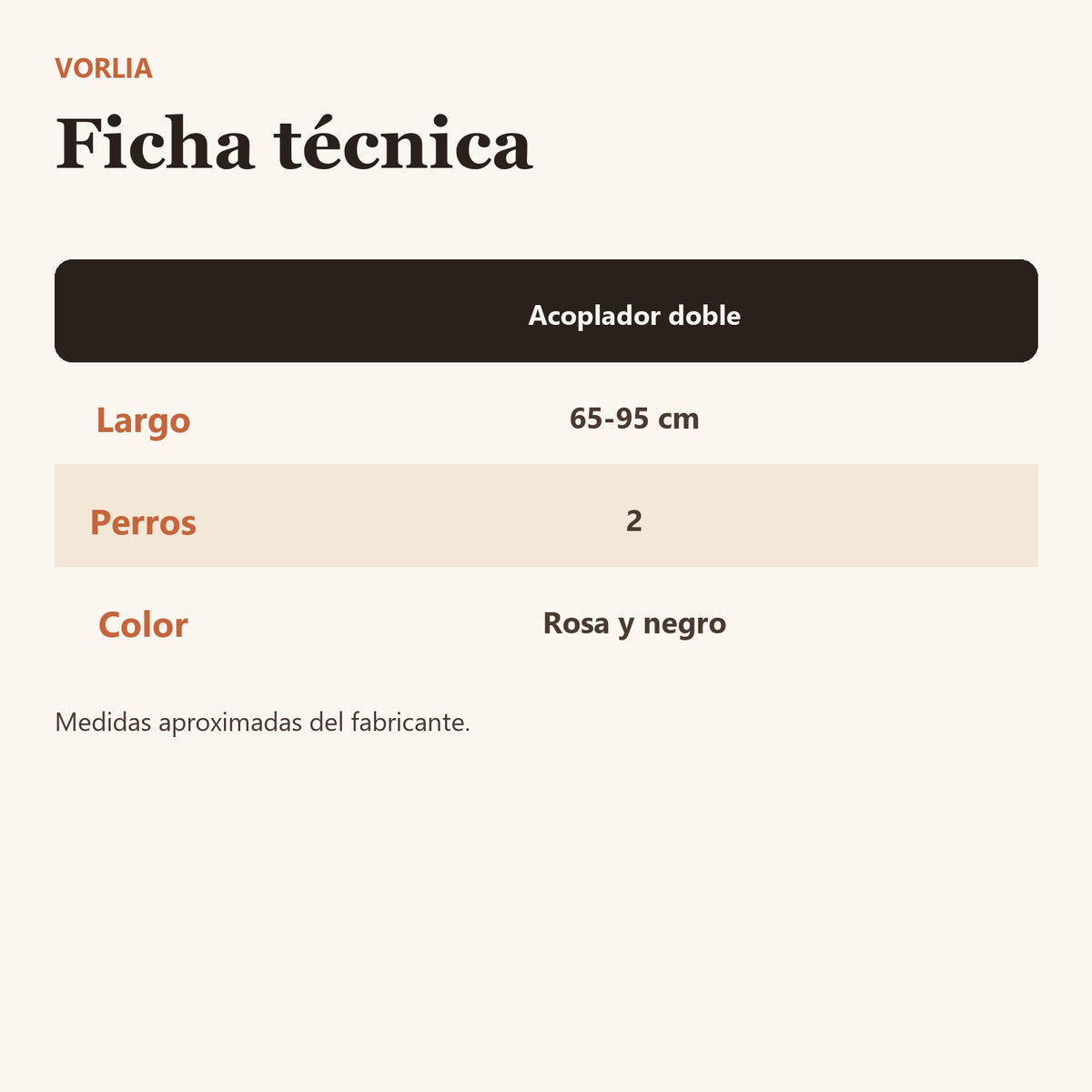 Vorlia · Acoplador de correa doble (3)