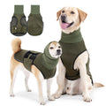 Vorlia · Chaleco antiestrés verde con capucha para orejas para perros (1)