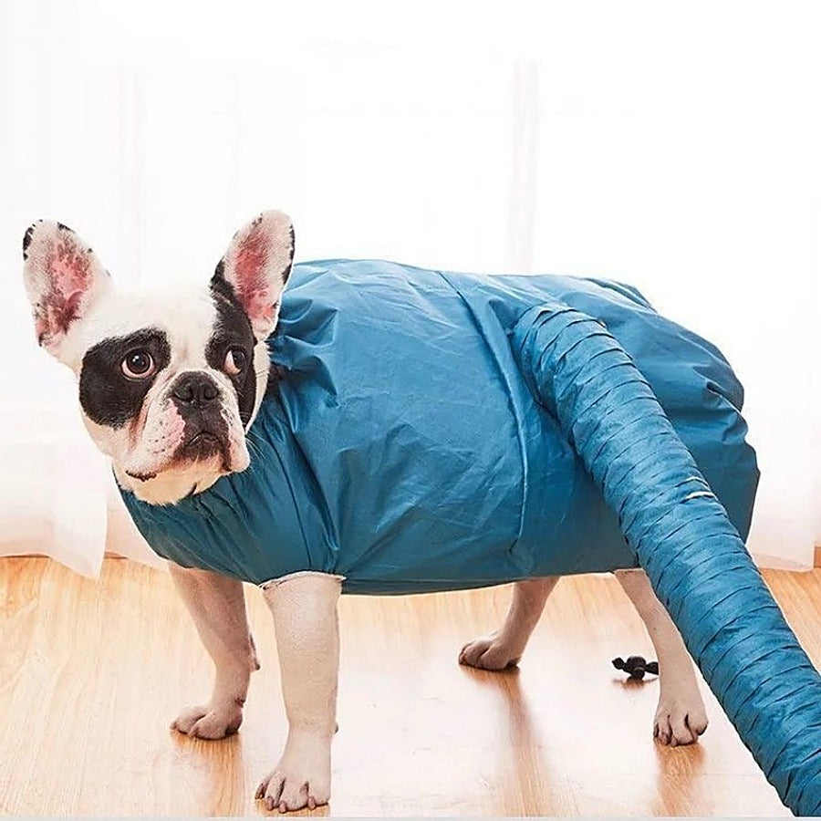 Vorlia · Bolsa de secado azul para perros que se conecta al secador de pelo (1)