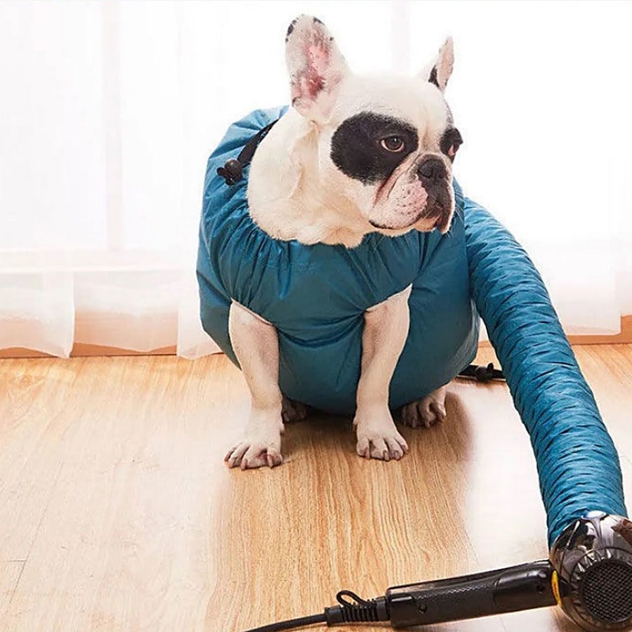 Vorlia · Bolsa de secado azul para perros que se conecta al secador de pelo (2)